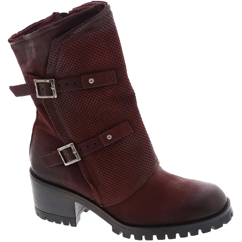 Boots for conscious buyers -Miz Mooz Womens Madena Textured Leather Mid-Calf Boots