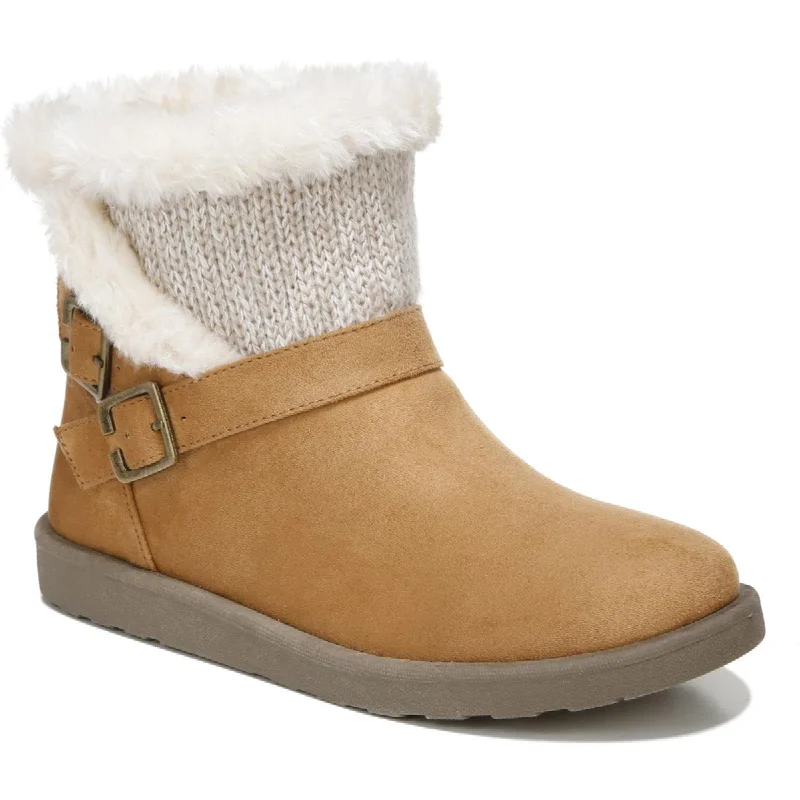 Minimal boots for capsule wardrobe -LifeStride Womens FLURRY Faux Leather Cold Weather Shearling Boots