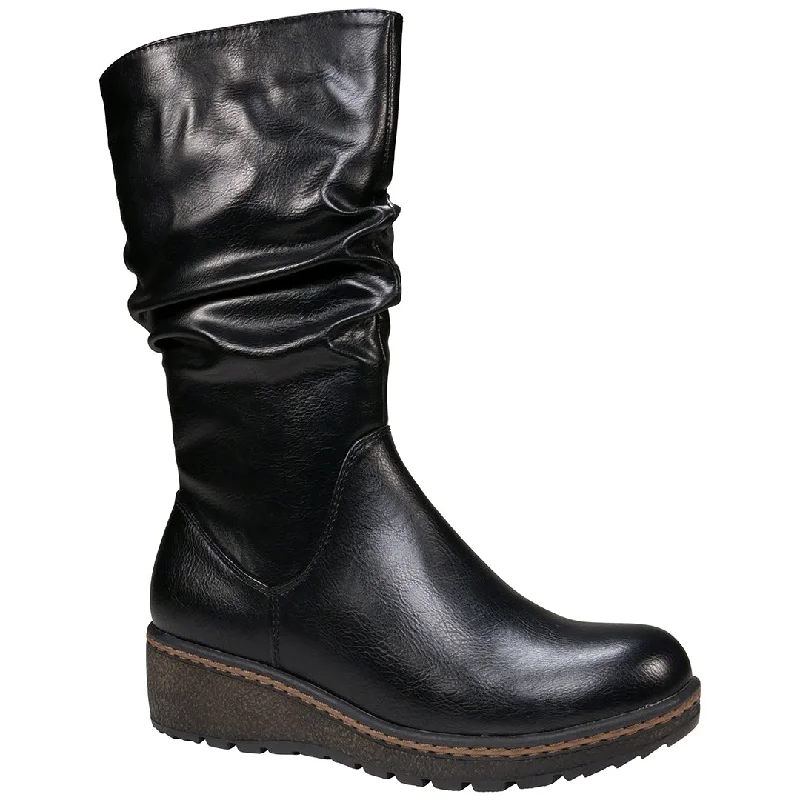 Boots for spring outings -Dange Black Wedge Boot