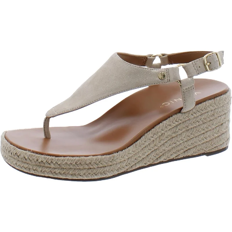 Cushioned sandals for gentle trends-Vionic Womens Kirra Leather Ankle Strap Wedge Sandals