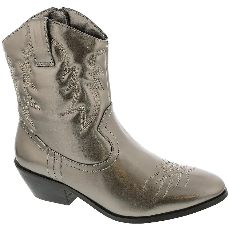 Boots with memory foam soles -Masseys Womens Reba Metallic Zipper Cowboy, Western Boots