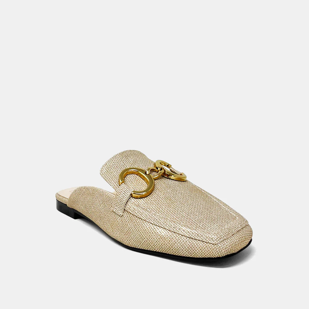 Comfortable loafers for foot health-Shu Shop Andromeda Gold Loafers