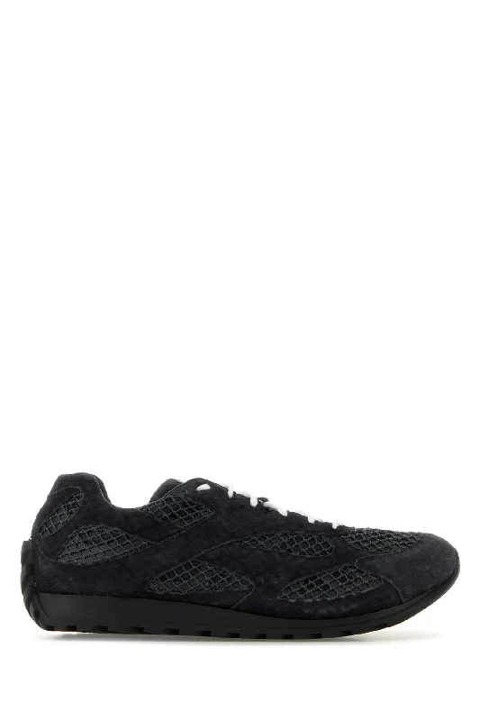 Classic athletic shoes for clean style -BOTTEGA VENETA Mesh and Suede Orbit Sneakers for Men