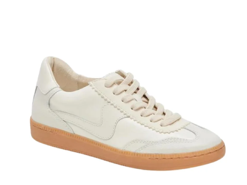 Athletic shoes with discreet branding -Dolce Vita: Notice in White Leather