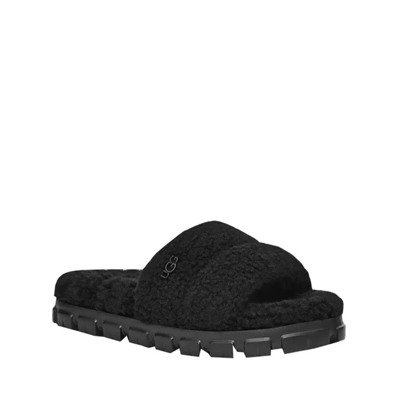 Best sandals for warm fun-Women's Shoes UGG COZETTA CURLY Slipper Slide Sandals 1130838 BLACK