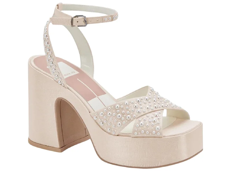 High heels with ornate footbed designs -Dolce Vita: Wessi Pearl