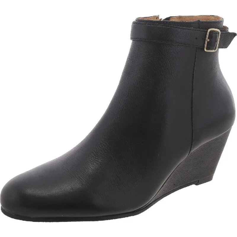 Boots for wet mornings -Jack Rogers Womens Willa Wedge Bootie Leather Wedges Mid-Calf Boots