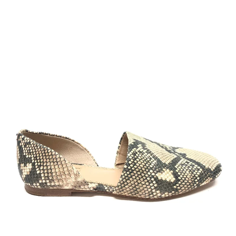 Flats for women with foot comfort -Shoes Flats By Antonio Melani In Snakeskin Print, Size: 7.5