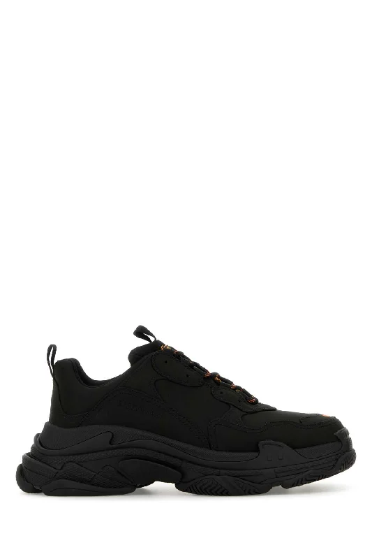 Athletic shoes with cozy padding -BALENCIAGA Stylish Satin Triple S Sneaker for Men