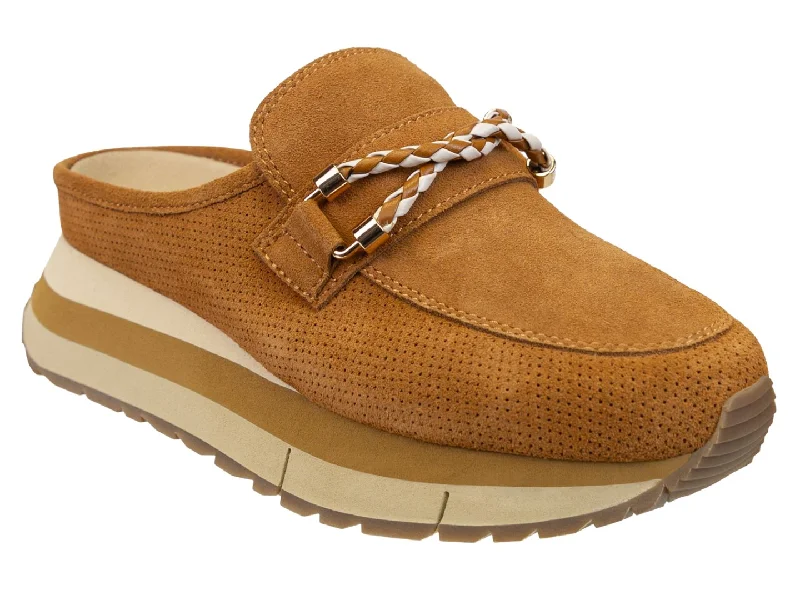 Athletic shoes with waterproof upper -Naked Feet: POLO in BROWN Platform Sneakers