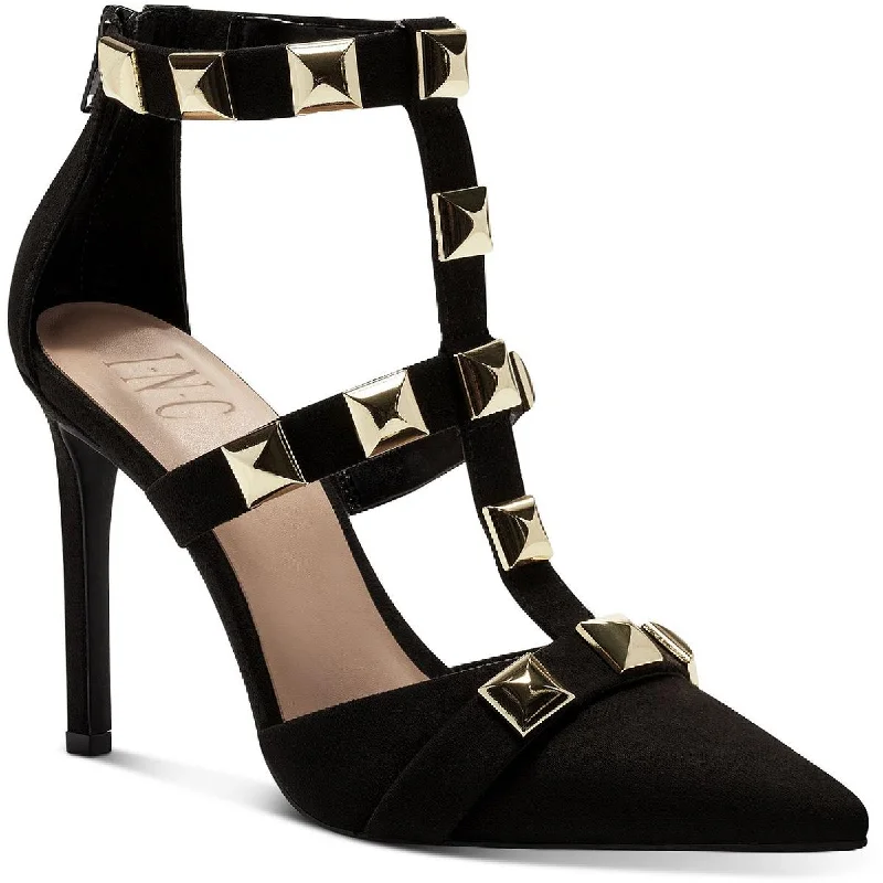 High heels for indoor dusk dinners -INC Womens Syndia Studded Ankle Strap Pumps