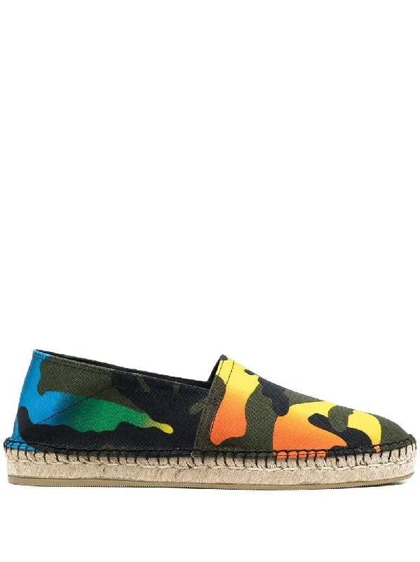 Athletic shoes for casual fitness -VALENTINO GARAVANI Mens Espadrilles in Multicolored Nero and Naturale for Spring/Summer 2024