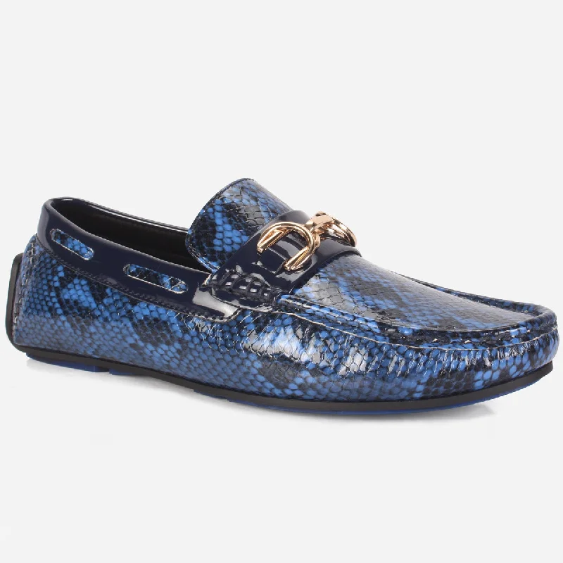 Breathable loafers for hot hikes-Mens "MARTIN" Textured Slide-in Loafers Shoes