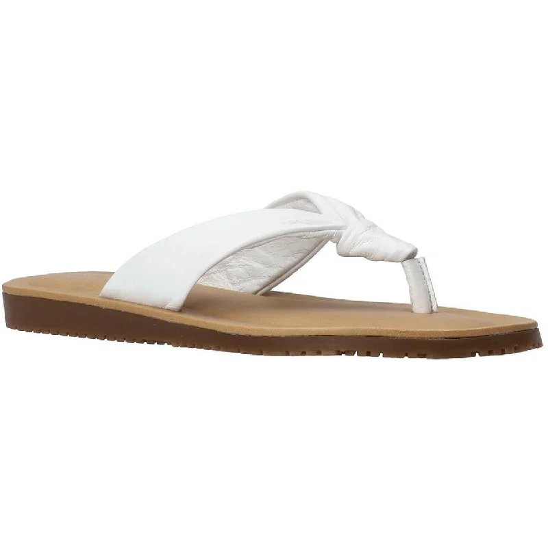 Trendy sandals for beach trends-Bella Vita Womens Cov- Italy Leather Thong Flat Sandals