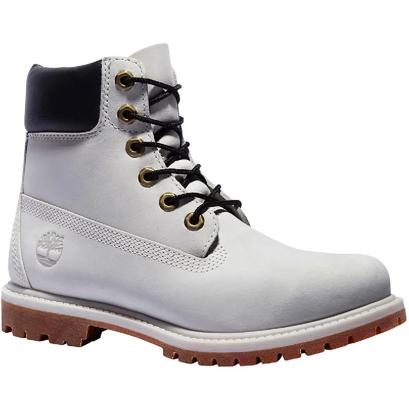 Boots for outdoor games -Timberland Womens Premium Leather Lug Sole Combat & Lace-up Boots