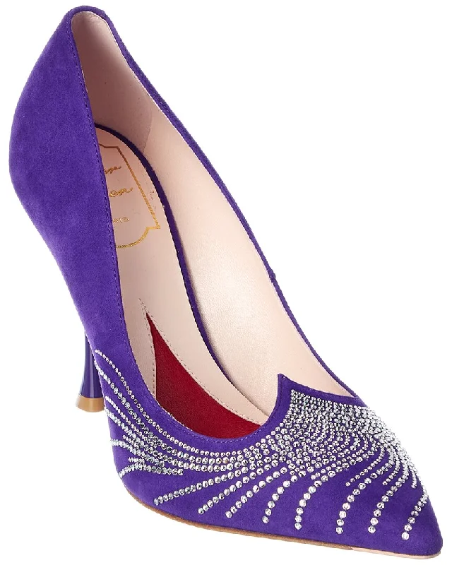 High heels for outdoor night events -Roger Vivier I Love Vivier Suede Pump