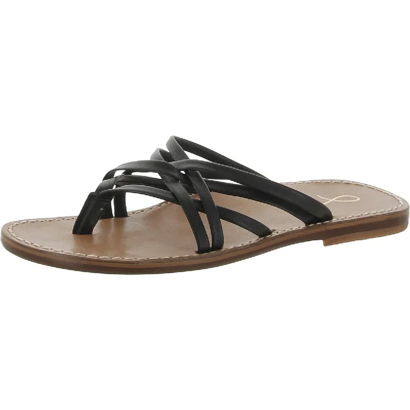 Comfortable sandals for lazy strolls-Journee Collection Womens Leather Flatform Sandals