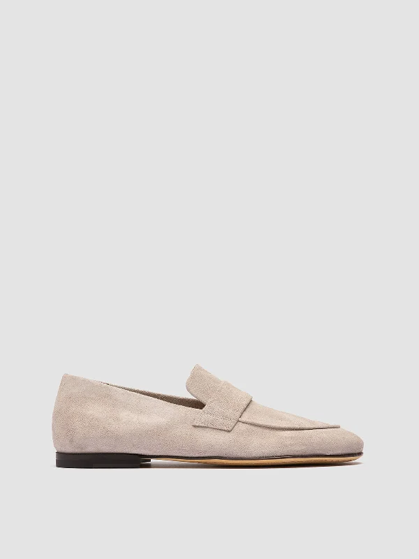 Trendy loafers for fall trips-AIRTO 001 - Beige Suede Loafers