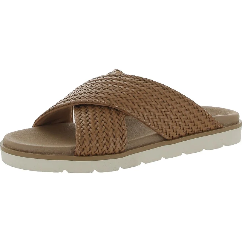 Cushioned sandals for soft steps-Volatile Womens Faux Leather Slide Sandals