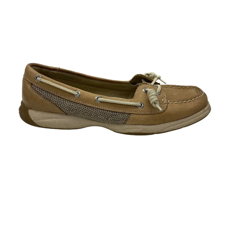 Flats for evening park strolls -TAN SHOES FLATS by SPERRY Size:9.5