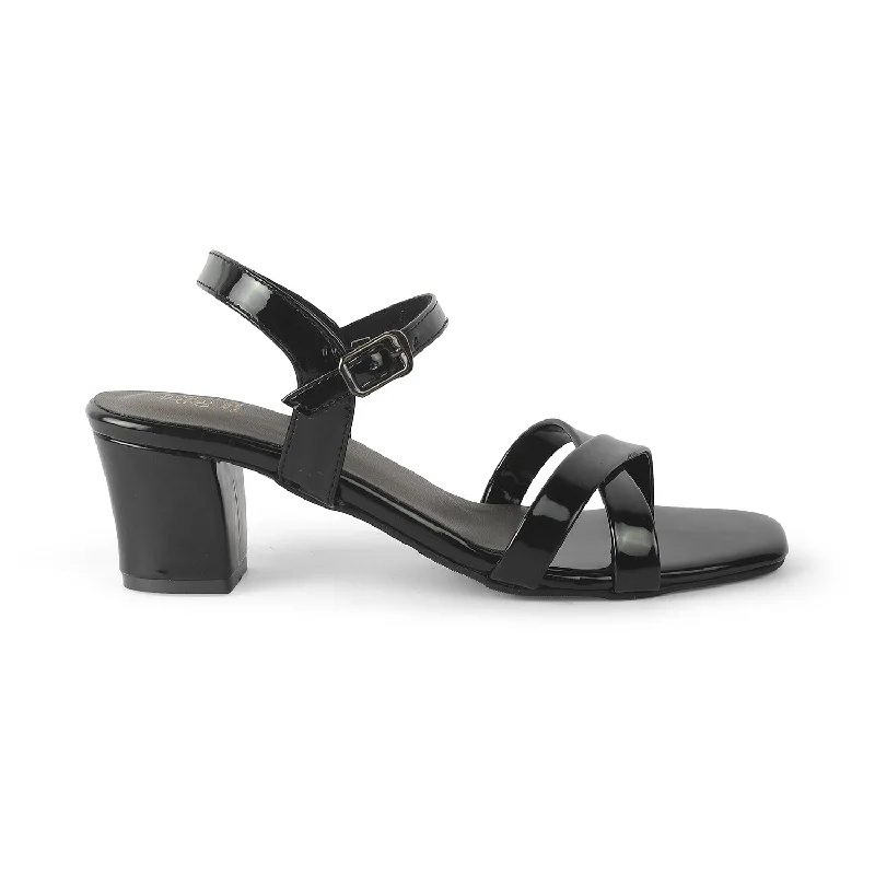 Affordable sandals for hot strolls-Tresmode Roc Black Women's Dress Block Heel Sandals