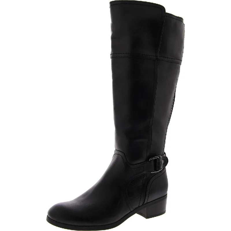 Boots for summer calm -Unisa Womens Faux Leather Zipper Knee-High Boots