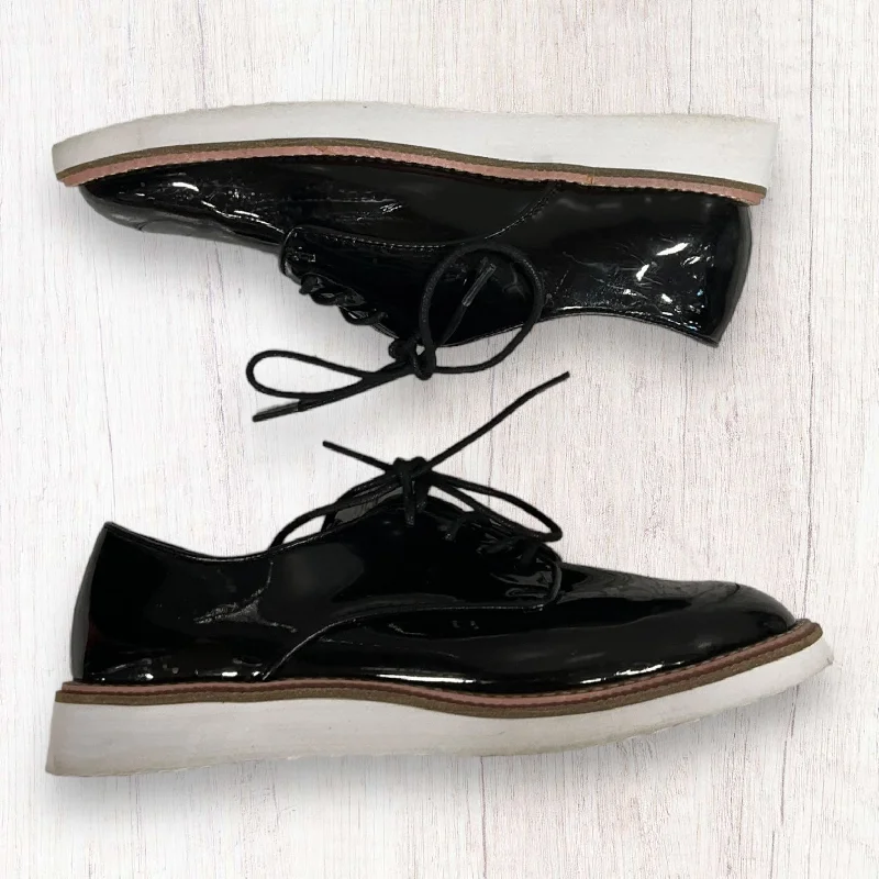 Classic flats for timeless style -Black Shoes Flats A New Day, Size 8