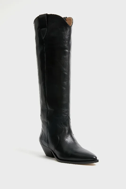 Boots with comfy soles -Black Denvee Boot