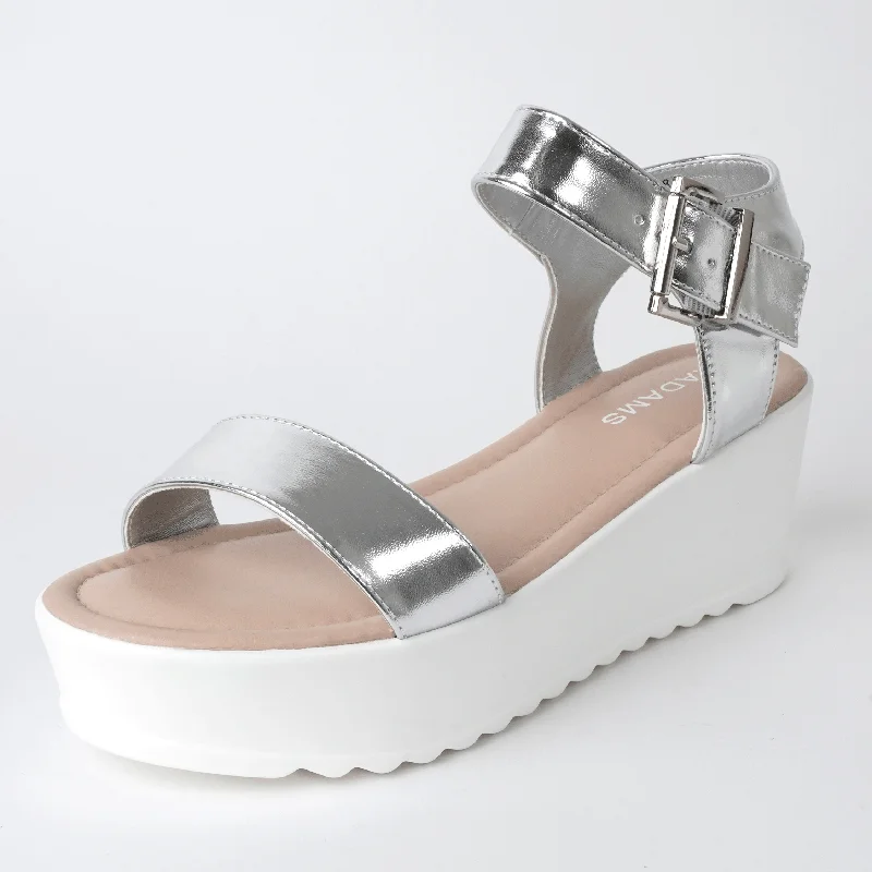 Soft sandals for summer evenings-Surf | Silver