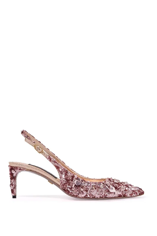 High heels with steady upper support -DOLCE & GABBANA Stylish Mini Slingback Pumps