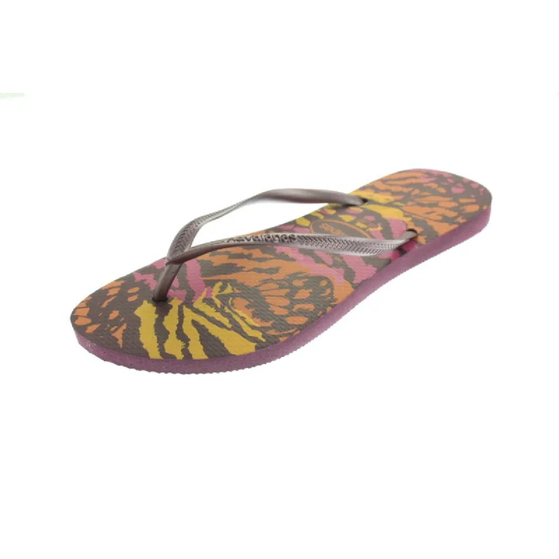 Soft sandals for summer evenings-Havaianas Womens Animal Sandals Casual Flip-Flops