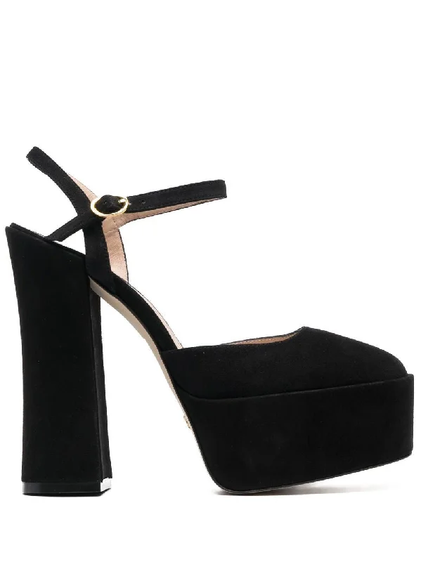 High heels with steady heel alignment -STUART WEITZMAN Elegant Platform Pumps for Women