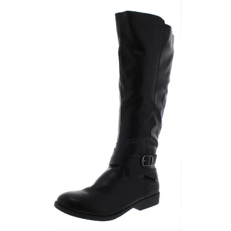 Boots with non-skid base -Style & Co. Womens Madixe Solid Knee-High Riding Boots