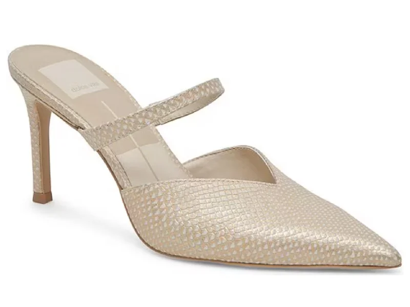 High heels with faint reflective tones -Dolce Vita: Kanika in Champagne