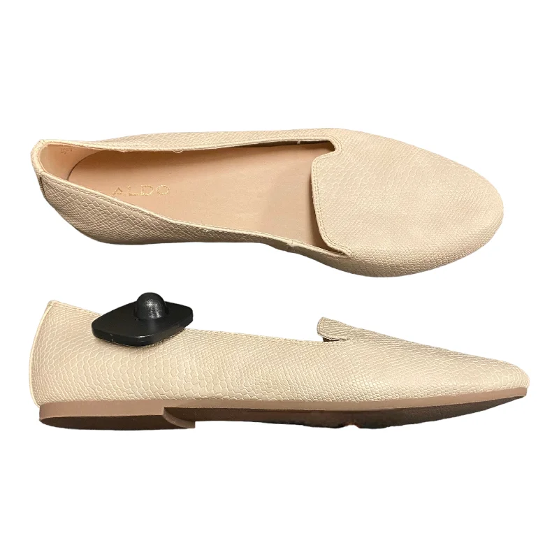 Flats for casual brunch dates -Shoes Flats By Aldo In Beige, Size: 9