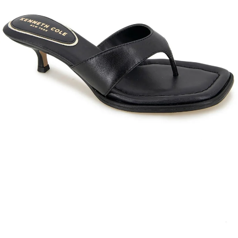 Stylish sandals for outdoor trends-Kenneth Cole New York Womens Geneva Leather Dressy Slide Sandals