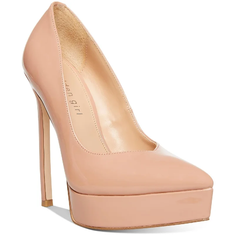 High heels with plush midsole fabrics -Madden Girl Womens LIDIA Patent Stilettos Pumps