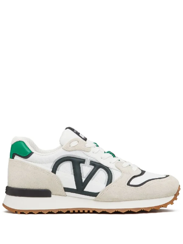 Athletic shoes with distressed finish -VALENTINO GARAVANI VLOGO Pace Multicolor Mesh Sneakers