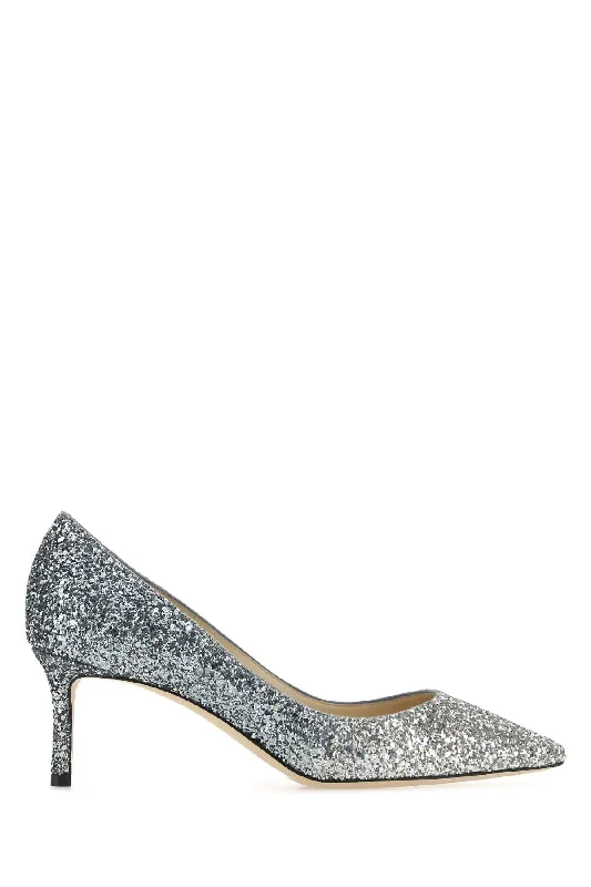 High heels for relaxed night outings -JIMMY CHOO Embellished Romy 60 Mini Pumps