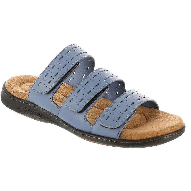 Durable sandals for sandy hikes-Array Womens Boardwalk Leather Slide Sandals