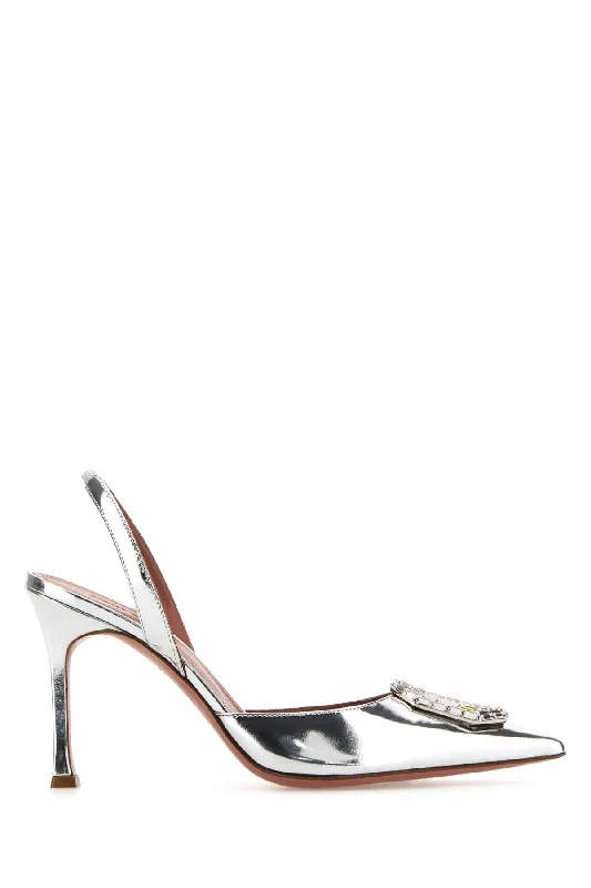 High heels with comfy heel padding -AMINA MUADDI Sleek Slingback Pumps