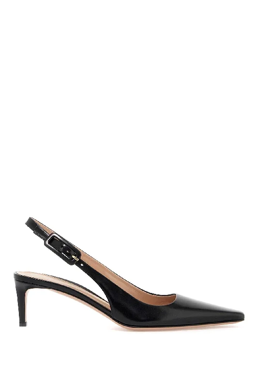 High heels for romantic evening plans -GIANVITO ROSSI Lindsay Slingback Mini Pumps