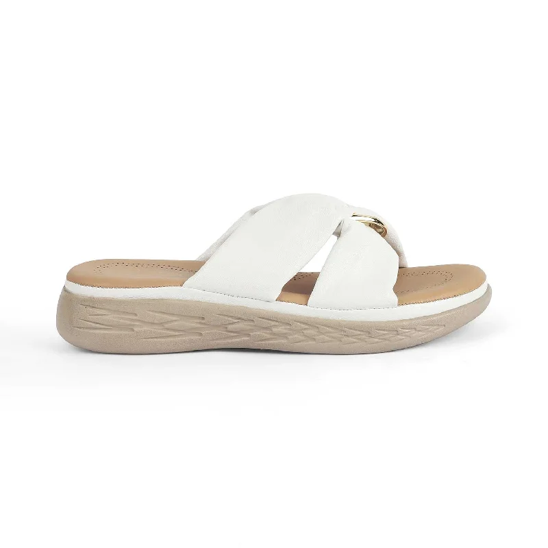 Waterproof sandals for river vibes-Tresmode Has White Women's Casual Wedge Sandals