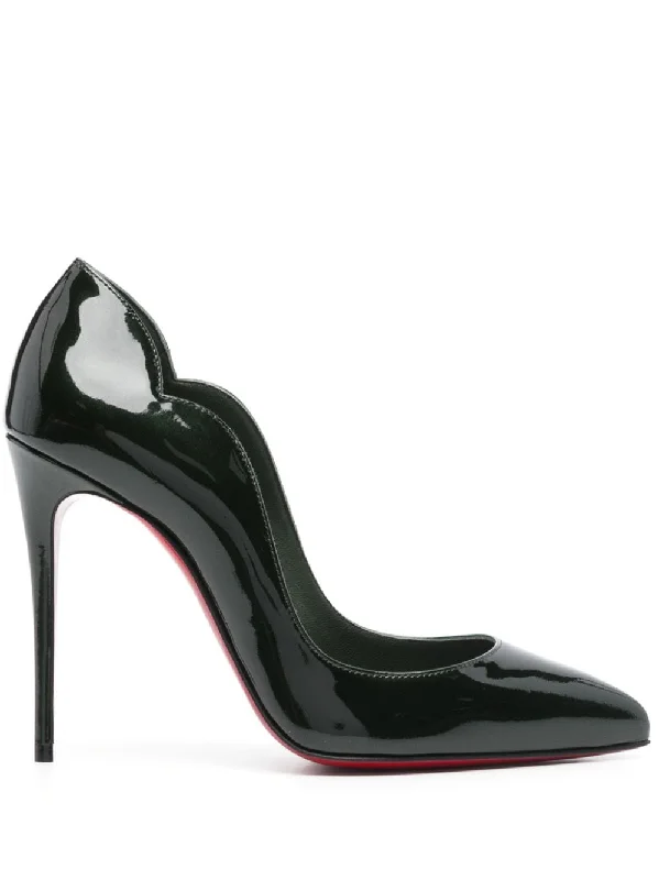 High heels with solid sole cushioning -CHRISTIAN LOUBOUTIN Hot Chick 100 mm Pointed Toe Stiletto Pumps