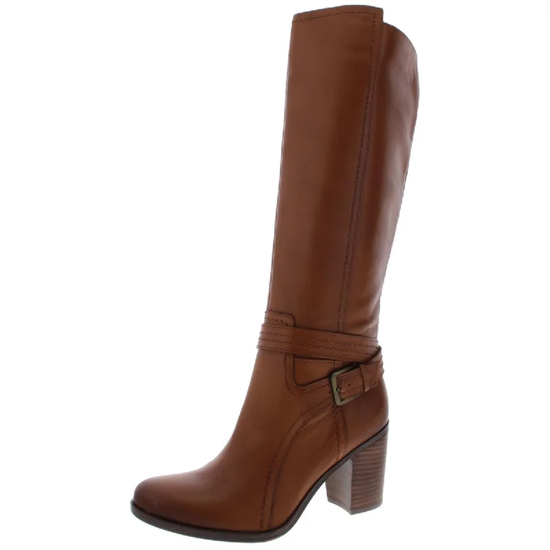 High-end boots for formal events -Naturalizer Womens Kelsey Leather Buckle Riding Boots