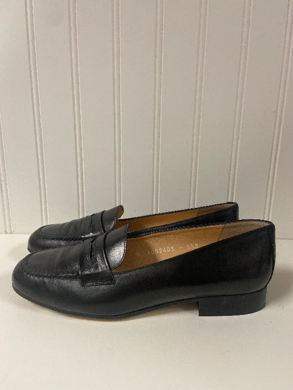 Flats with modern textures -Shoes Flats By Ralph Lauren In Black, Size: 5.5