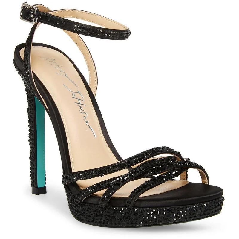 High heels with firm sole grips -Betsey Johnson Womens SBADDE Embellished Pumps