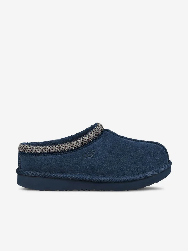 Slippers with anti-skid soles -UGG Kids Tasman II Slippers in Navy