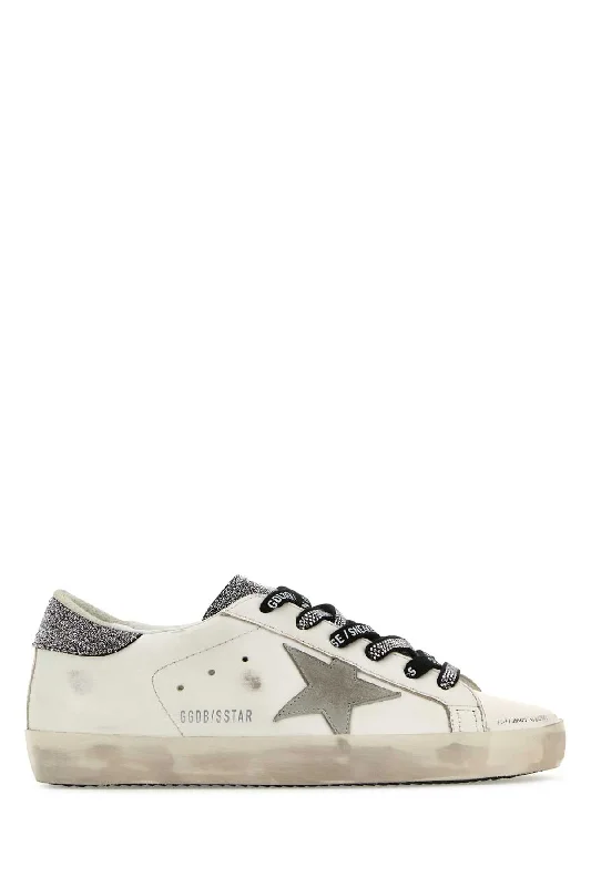 Athletic shoes with perforated upper -GOLDEN GOOSE DELUXE BRAND Luxury Leather Superstar Sneakers for Women