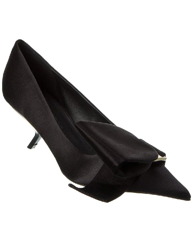 High heels for casual evening vibes -Ferragamo Erica Satin Pump